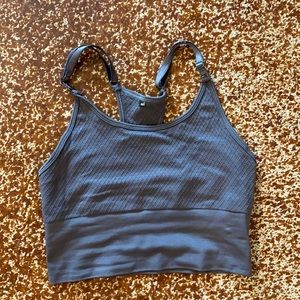 Graphite Seamless Sports Bra